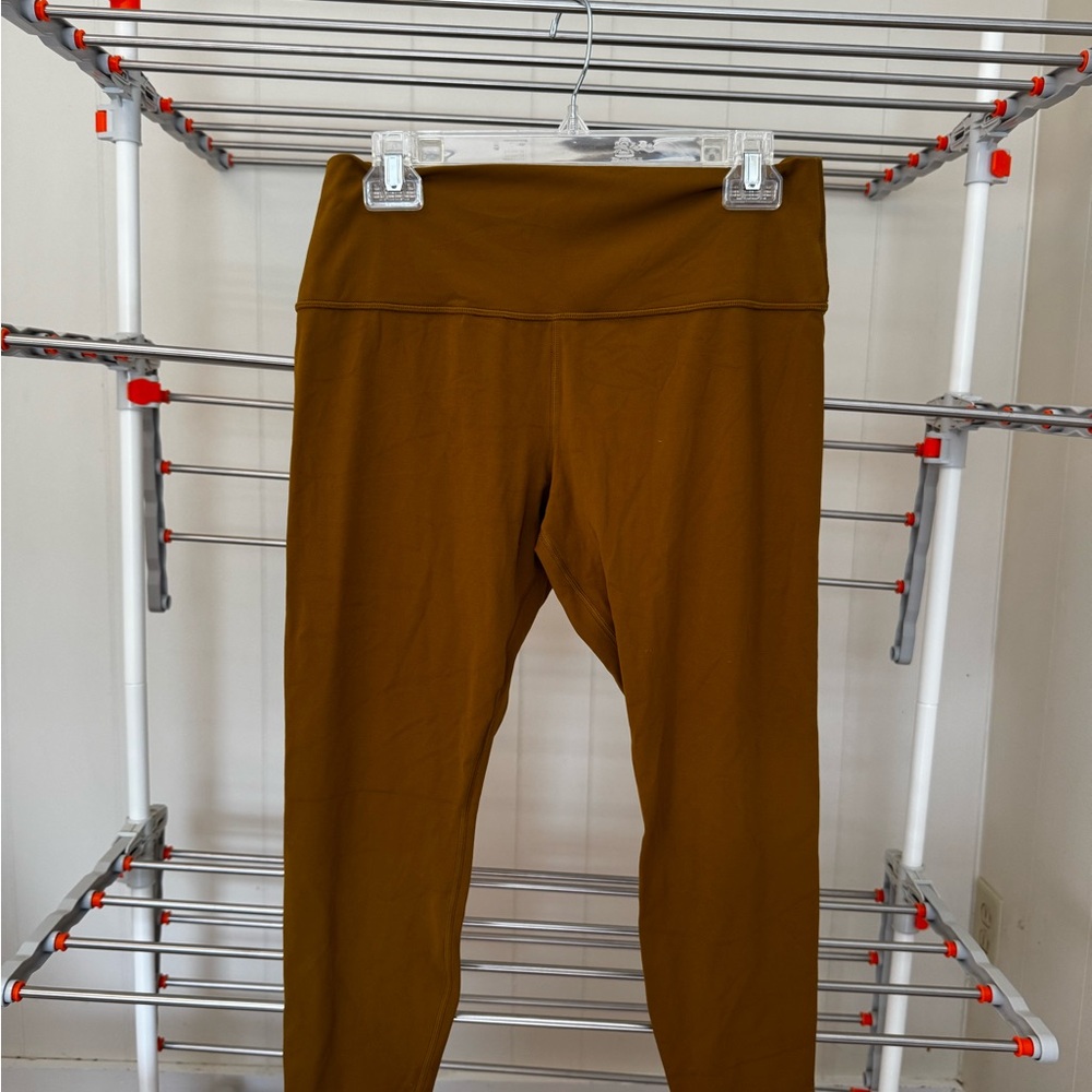 Athleta Mustard High-Waisted Leggings